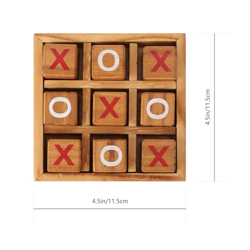 NUOBESTY 1 Set Interesting Good XO Board Games XO Family Games Tic Tac Toe Game for Travel