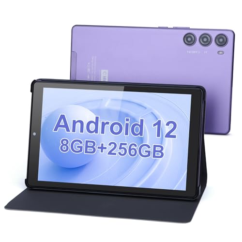 C idea 9 inch Android 12 Tablet with 8GB�蘇﹵� TF,HD⃴ 800 * 1280, 5 Camera,4G Tablet with SIM Card Slot, 5G WIFI Tablet with GPS 8000mAh Battery,CM925(Purple)
