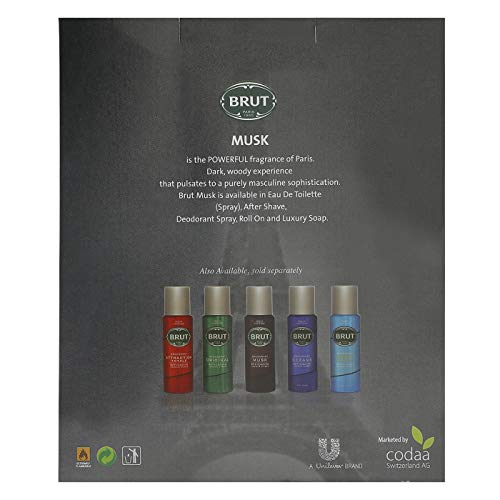 Brut Musk For Men, Eau De Toilette Perfume 100 ML + Deodorant Spray, 200 ML, Combo Pack