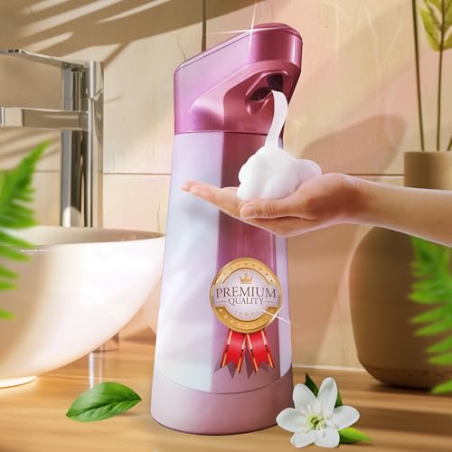 Aishini Automatic Touchless Soap Dispenser Liquid, 13.5oz/500ml, IPX5, AA Battery Charged Ultra-Sensitive, Non-Contact Infrared Motion Sensor 3 Level Adjustment for Bathroom, Kitchen, Office, Hotel