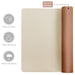 Aothia Mouse Mat Small protector Pad - Multifunctional Dual-sided Office Mouse Pad,Smooth Surface Soft Desk Pad,60cm x 35cm Waterproof Desk Mat, Pu Leather Desk Cover for Office/Home