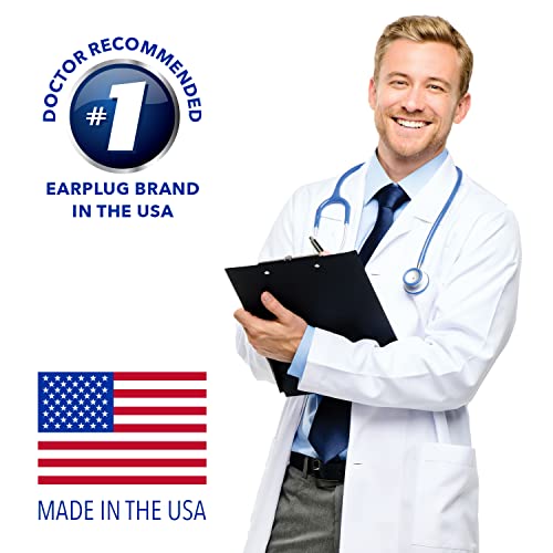Mack's Ultra Soft Foam Earplugs, 50 Pair - 33dB Highest NRR, Comfortable Ear Plugs for Sleeping, Snoring, Travel, Concerts, Studying, Loud Noise, Work