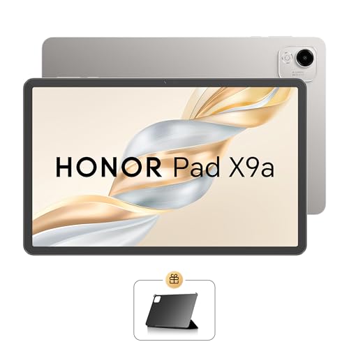 HONOR Pad X9a Wi-Fi Tablet 11.5" 120Hz Display, 8GB RAM + 128GB Storage, Android 15, Snapdragon 685, 8300mAh Battery, 35W Fast Charging, Stylus Support, Grey (2025 Model) + FREE Protective Flip Cover