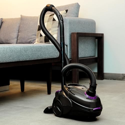 Olsenmark Vacuum Cleaner with Dust Bag1.5 Litre OMVC1782 Powerful Suction, Dust Full Indicator - Flexible Hose with Airflow on Handle - Pedal Switch and Auto-Rewinding Wire - 2200W