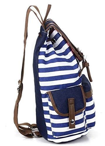 Canvas Backpack Rucksack Unisex Satchel School Bag