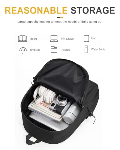 VECAVE Lightweight Casual Laptop Backpack Purse for Women,Travel Backpack with laptop compartment