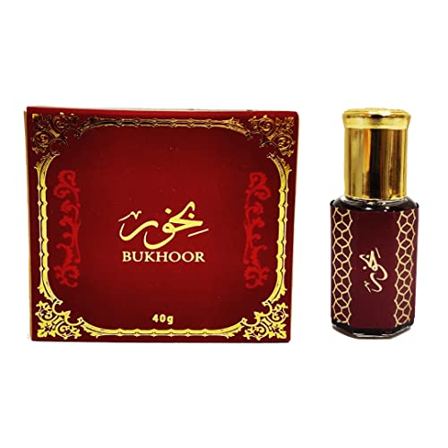 My Perfumes BUKHOOR Non Alcoholic 2 Pieces Gift Set, 40gm Bakhoor and 6ml Perfume Oil