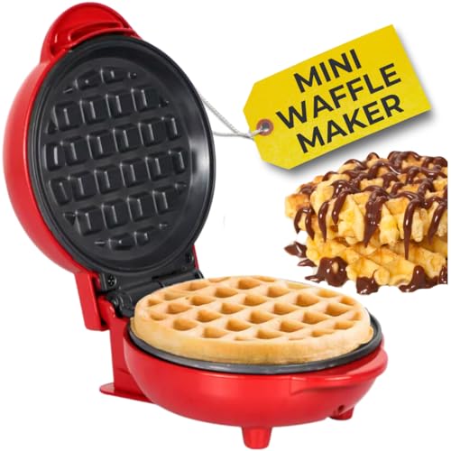BaytElite Mini Waffle Maker 4.5" - Quick Heat-Up Nonstick Waffle Iron, Compact & Easy to Clean, Perfect for Keto, Pancakes, Snacks, & Breakfast - ???? ???? ????? ??????? ?????????