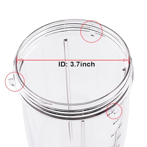 Anbige 32oz Cups for Nutribullet Replacement Parts for NutriBullet 600W and 900W (1 32oz cup)