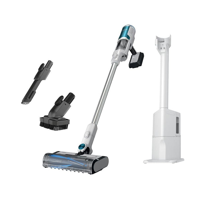 Shark Clean & Empty â€“ Lightweight Cordless Vacuum Cleaner with HEPA Filter, Powerful Suction, Portable, Rechargeable, Auto-Empty System, Stick Vacuum for Pet Hair, Carpets & Hardfloor, White BU3521