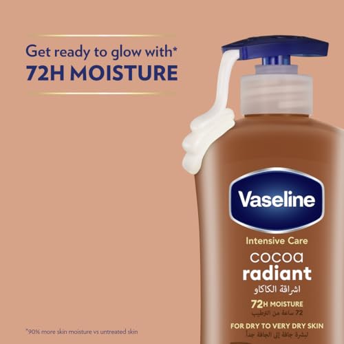 Vaseline Cocoa Radiant Body Lotion, 2 X 400ml