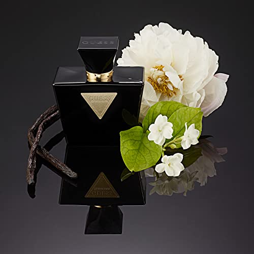 GUESS Seductive Noir Women/Femme Eau de Toilette 4 Piece Gift Set - Perfume Spray 2.5 Fl. Oz., Travel Spray 0.5 Fl. Oz., 3.4 Fl. Oz. Body Lotion, & Pouch