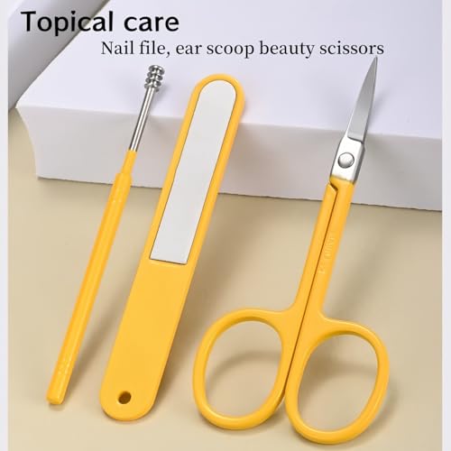 5-Piece Nail Clippers Set,Stainless Steel Manicure Kit, Nail Grooming Travel Kit, Ail Clippers for Men, Toenail Clippers or Nail Cutter, Fingernail Clippers For Women
