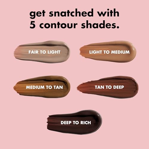 e.l.f. Halo Glow Contour Beauty Wand Liquid Contour Wand for a Naturally Shaped Look, Buildable Formula, Vegan & Cruelty Free, Light/Medium, 10 ml