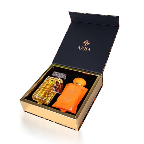 Azha Perfumes - 2Pc Gift Set Al Oud Al Aswad EDP 100 ml for Men + Arabian Lady EDP 100 ml for Women