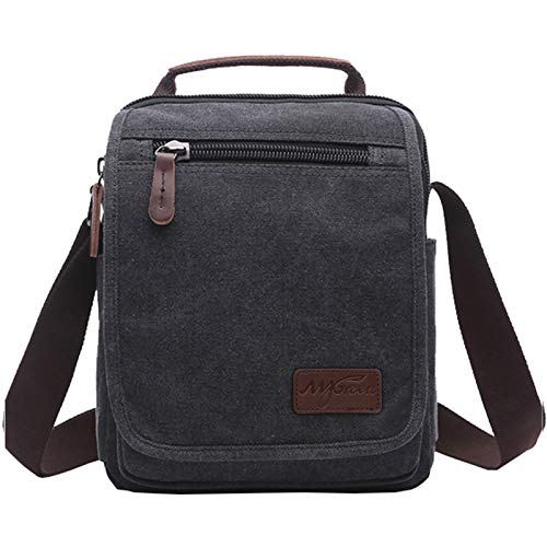 mygreen Small Canvas Crossbody Shoulder Bag Messenger Bag Work Bag