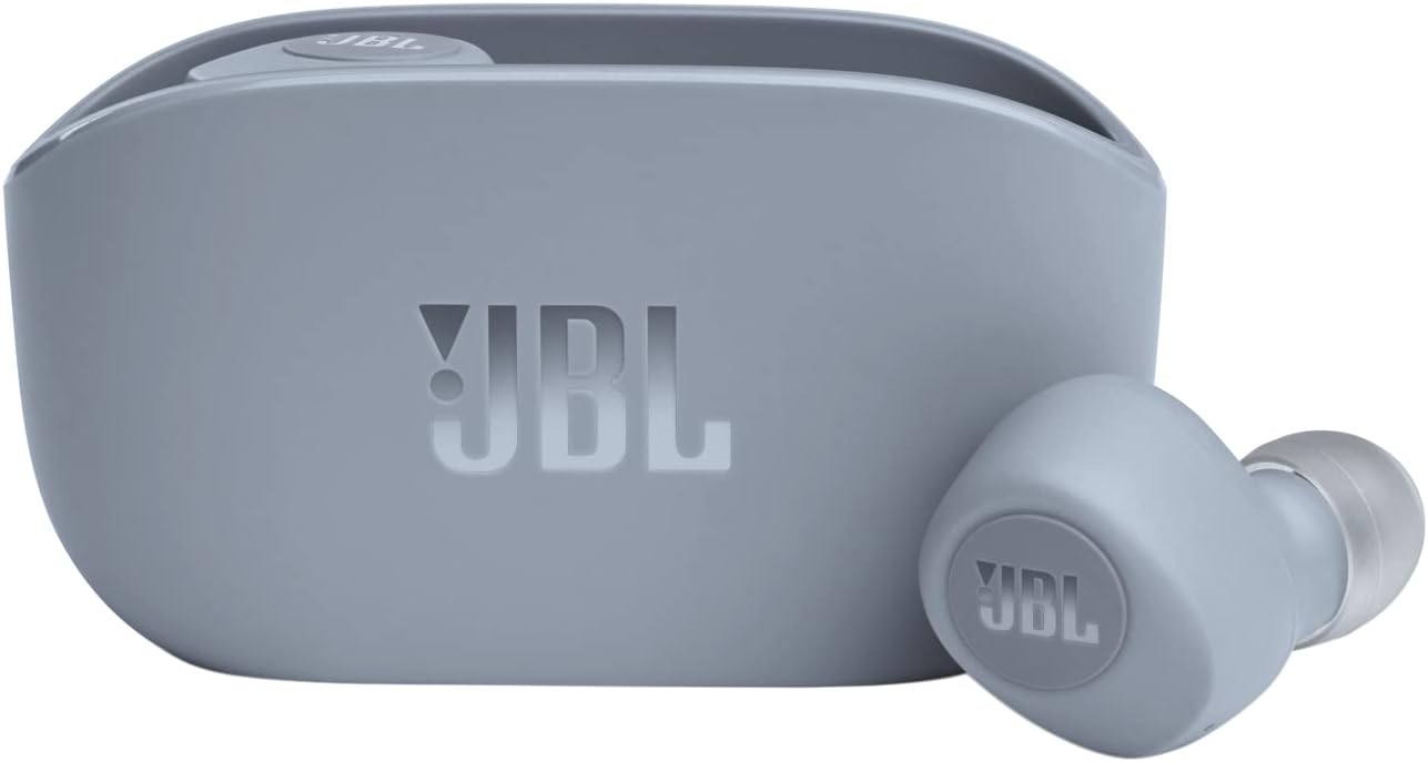 JBL Wave 100 True Wireless Earbud Headphones, Deep Powerful Bass, 20H Battery, Dual Connect, Hand-Free Call, Voice Assistant, Comfortable Fit, Pocket Friendly - Black, JBLW100TWSBLK