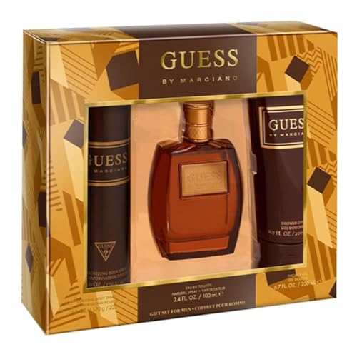 Guess By Marciano For Men Set Edt 100Ml + Sg 200Ml + Body Spray 226Ml (New Pack) Transparent/Combination