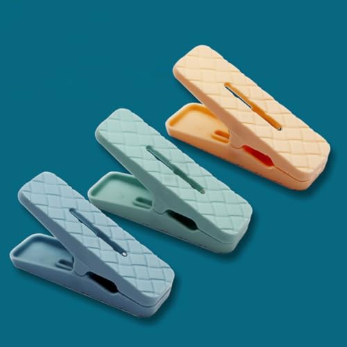 ECVV Colorful Plastic Clothespins - Heavy Duty Laundry Clothes Pins Clips Pegs, Drying Line Pegs Small Colored Clothes Pins for Outdoor, Clothesline Crafts Picture Clips Food Package Clips | 30 PIECES