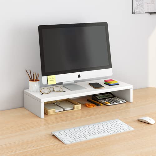 ikeoat Monitor Stand Riser, Desk Organizer for Laptop Computer