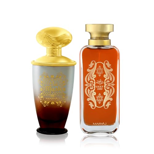 MARYAJ Musk Oud 2 Pieces Perfume Gift Set for Unisex