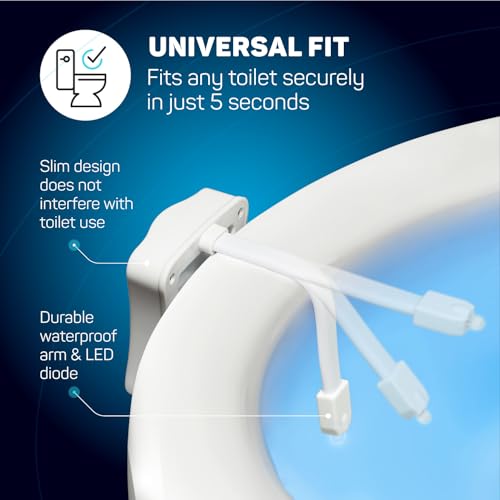 The Original Toilet Bowl Night Light. Motion Sensor Home Gadgets for Men Women Dad Gifts for Men Fathers Day Christmas. Funny Novelty Bathroom Accessory. Birthday Presents. Fun Cool Gadgets Gift