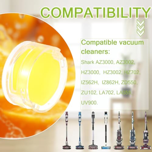 EPLZON Odor Neutralizer Cartridge Replacement for Shark AZ3000 AZ3002 HZ3000 HZ3002 HZ702 IZ862H IZ562H ZD550 ZU102 LA702 Odor Elimination Replacement 1541FC3000(Pack of 4pcs,Orange)