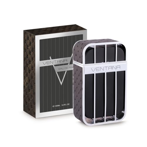 Armaf Ventana Men, 4 Pieces - Gift Set for men - Ventana Eau De Perfume - 100ml, Shower Gel - 100ml, Shampoo - 250ml, Perfume Body Spray - 50ml, For Him, perfume for men