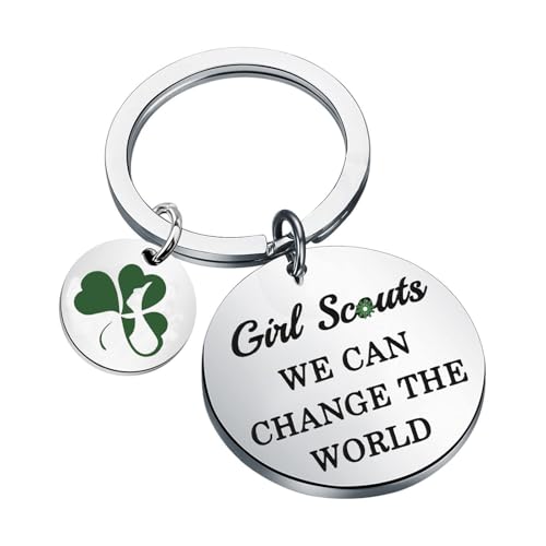 KUIYAI Girl Scouts Gift Girl Scout Leader Gift Scouts Troop Gift Scoutmaster Gift Girl Scout Camper Gift Scout Cookie Gift, Metal, stainless steel