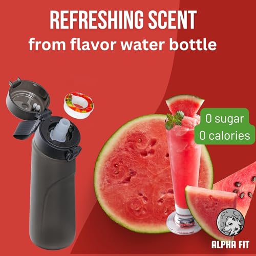 Alpha Fit Scent Water Bottle Pods 16 PIC Variety Pack, Air Up Water Bottle Flavor Pods, Air Up Pods, Watermelon, Coke, Peach (1 set of 16 pods (flavors up to 70 oz/2 L of water)