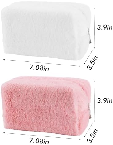 ZLFSRQ 3Pcs Checkered Makeup Bag for Women Large Cosmetic Bag Set Travel Toiletry Bag Makeup Pouch Bag for Purse Pink Zipper Storage Bag Organizer Cute Small Aesthetic Girls Car Essentials Bag
