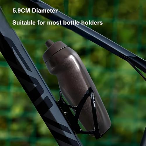 20oz Squeeze Sports Water Cup (600ml) - Ergonomic, Ideal for Gym, Football, Mountain Bike (Black)