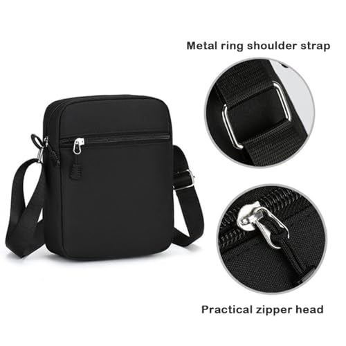 BIGTHREE Men's Handbags Shoulder Bags, Small Bag for Men, Cross Body Bags, Travel Shoulder Bag, Cross Body Phone Bag, Casual Shoulder Bag, with Adjustable Shoulder Strap and Compartment