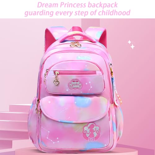 TOMVAES Kids Backpack for School Girls,Cute Lightweight Preschool Backpack for Toddlers Boys Girls Toddler Backpack With Cute Pendant