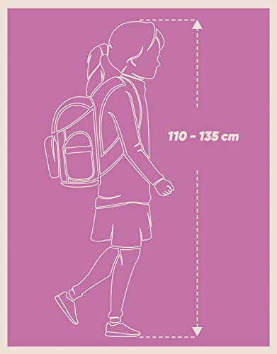 Baagl School Bag Boys Girls Set of 3 - Zippy School Bag for 1st Class - Primary School Satchel with Chest Strap - Ergonomic School Backpack