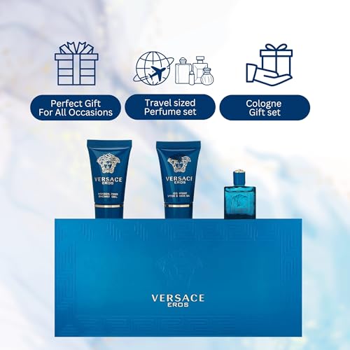 Versace Perfume - Versace Versace Eros 5ML EDT 3 Pcs. Mini Set - perfume for men