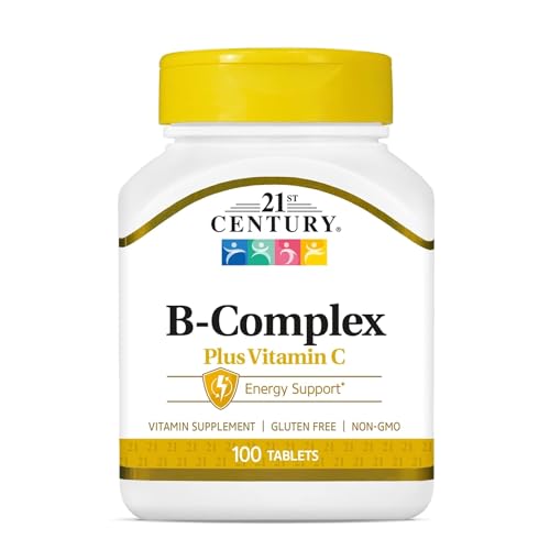 21st Century B-Complex with C Caplets - 100 Capsules