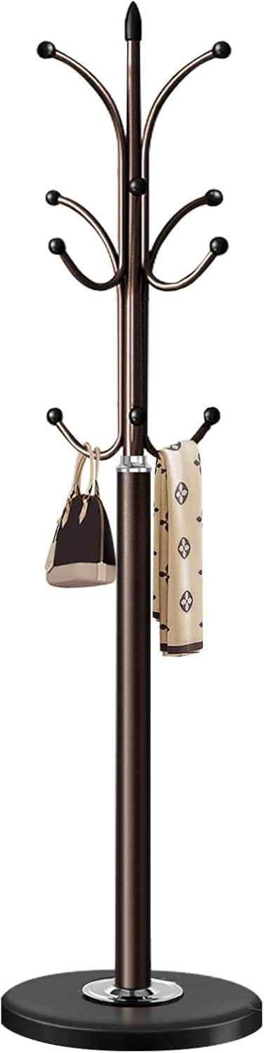 Coat Racks, Coat Stand Metal Hat Heavy Bedroom Hallway Free Standing Clothes Hat Rack Hangers Hat Hanger Holde