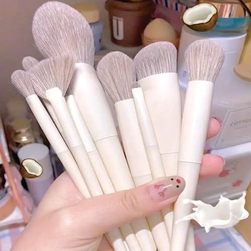 10Pcs Soft Fluffy Makeup Brushes Set Kit For Foundation Eye Shadow Concealer Blush Brush Skin Friendly Makeup Tools Ideal For Makeup