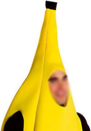 Banana Costume For Adult, Carnival Clothing Jumpsuit Banana Costume For Halloween Christmas Carnival Party (L)