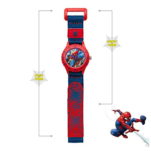 Spider-Man Children's Analogue Quartz Watch with Textile wrist Strap SPD3495