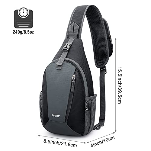 G4Free RFID Blocking Crossbody Sling Bag Small Chest Shoulder Backpack Men Women Hiking Outdoor