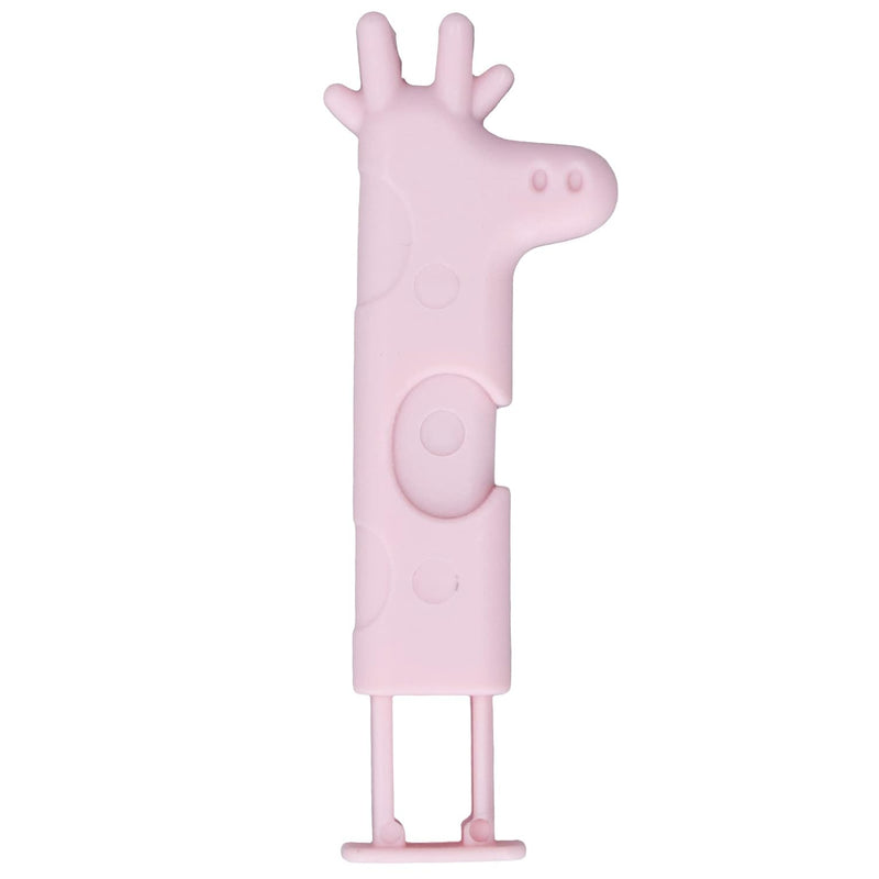 NIBEMINENT Sealing Clips Strong Clamping Force Moisture Proof Giraffe Look Plastic Bag Clips for Food Storage Bread Bags Snack BagPink