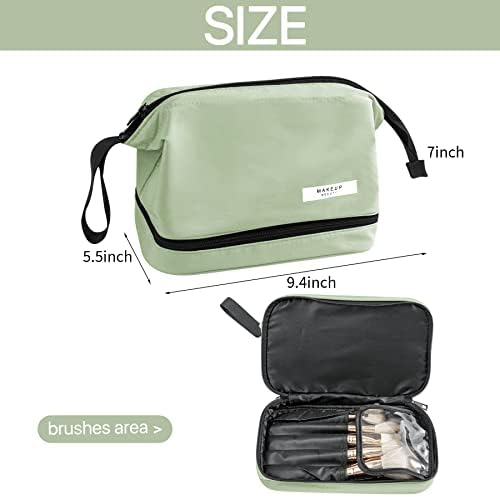 Queboom Travel Makeup Bag Cosmetic Bag Makeup Bag Toiletry bag for women and girls