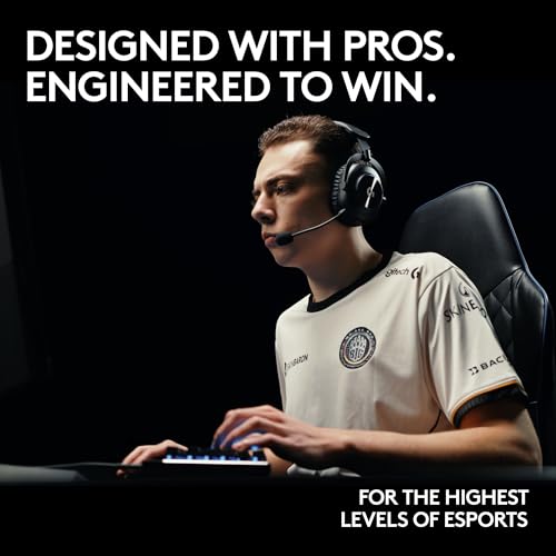 Logitech G PRO X 2 LIGHTSPEED Wireless Gaming Headset, Detachable Boom Mic, 50mm Graphene Drivers, DTS: X Headphone 2.0â7.1 Surround, Bluetooth/USB/3.5mm Aux, for PC, PS5, PS4, Nintendo Switch - Black