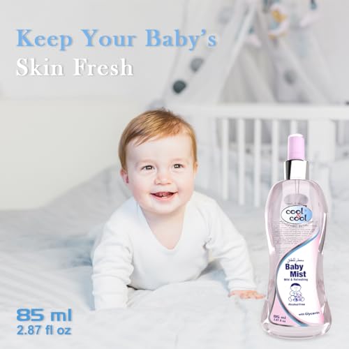 Cool & Cool Baby Mist Cologne- 85Ml - Alcohol Free,Paraben Free, Glycerin, Mild And Refreshing (Pack of 2)
