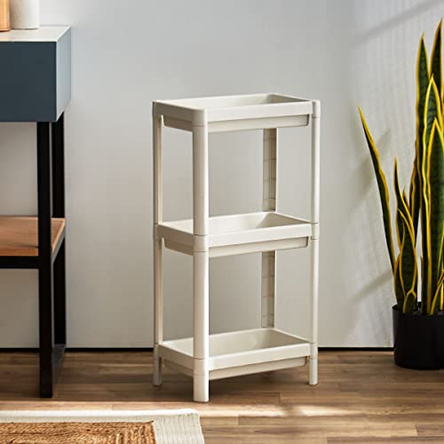 Home Box Allure Bios Rectangle 3-Tier Bathroom Caddie 71 X 36 X 23 Cm Grey