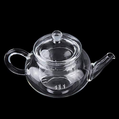 B.L.A. Transparent Teapot Heat Resistant Glass Teapot With Infuser Coffee Flower Tea Leaf Herbal Pot 250ml Durable