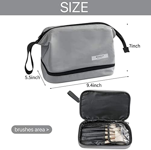 Queboom Travel Makeup Bag Cosmetic Bag Makeup Bag Toiletry bag for women and girls