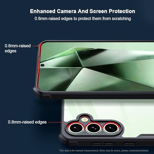 For Samsung Galaxy S24 FE Cover, Camera Lens Protection Case, TPU Shockproof Airbags Bumper Anti-Yellowing Mobile Phone Back Cover, Slim Fit Protective Casing